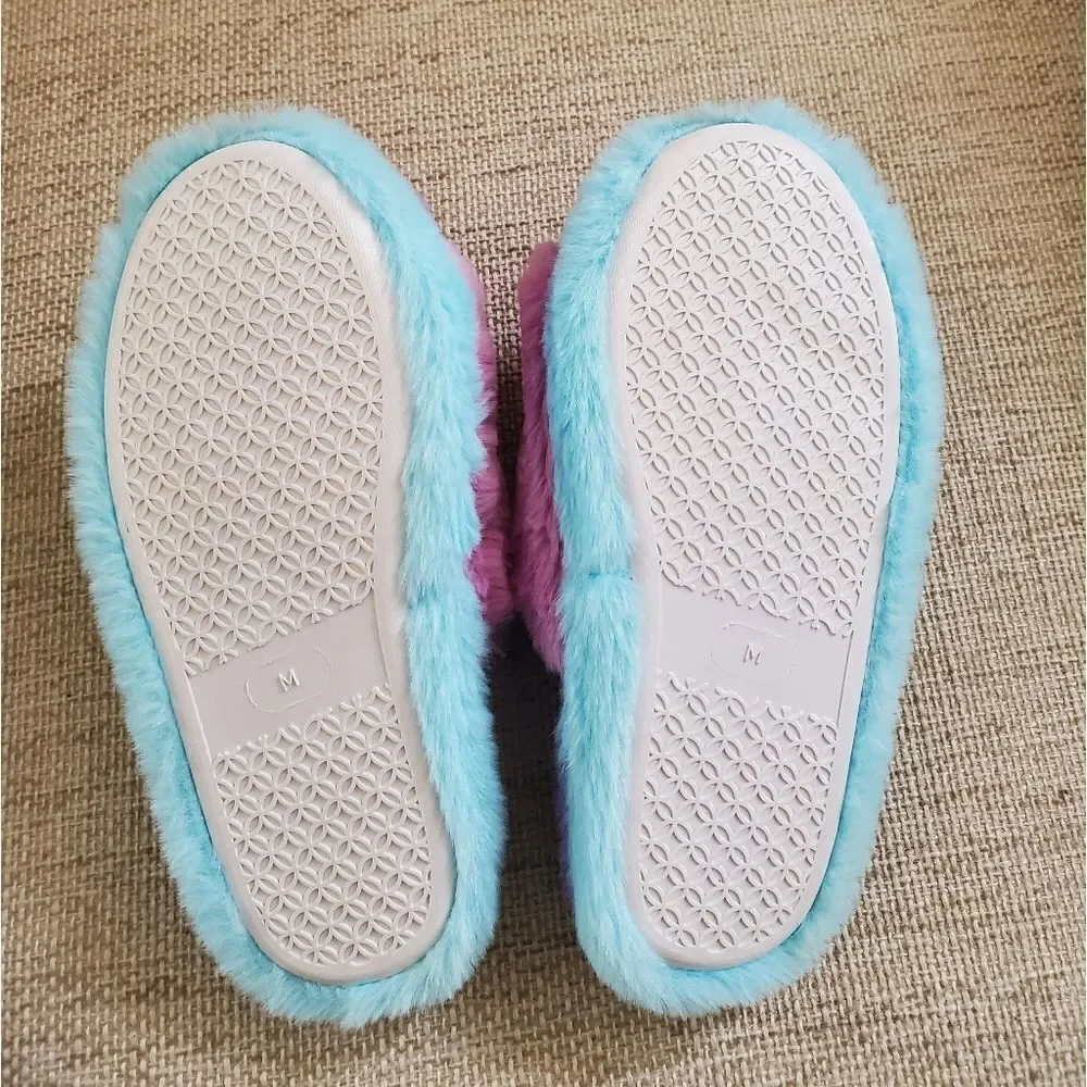 Steve Madden Kids' Jaround Faux Fur Slide Slipper